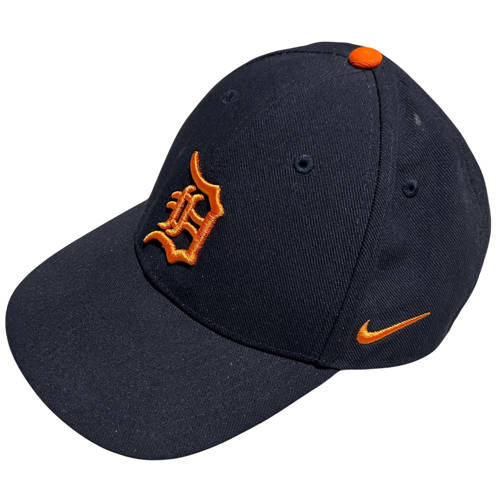 Nike Hat Mens OSFA Navy Blue Detroit Tigers MLB Legacy91 Dri-FIT Adjustable Cap
